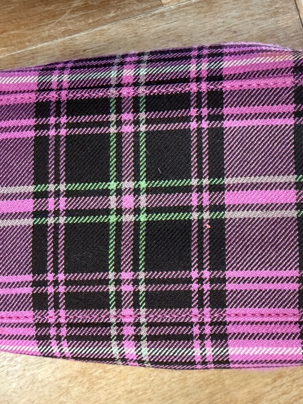 Coach Vintage Y2K Pink Black Plaid Mini Purse - Picture 4 of 15